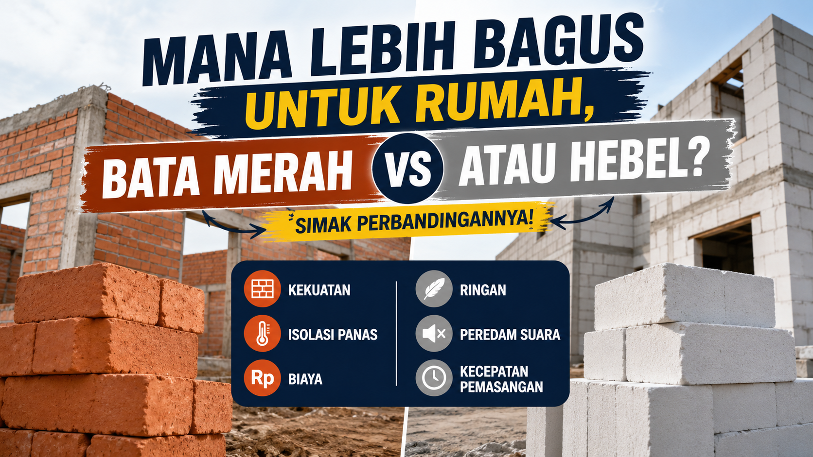 Mana Lebih Bagus untuk Rumah, Bata Merah atau Hebel? Simak Perbandingannya